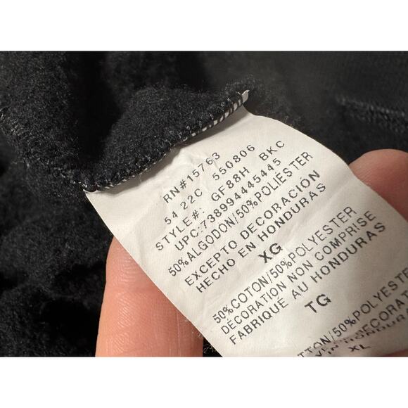 Champion Script Logo Black Sweatshirt Size XL - Picture 4 of 4